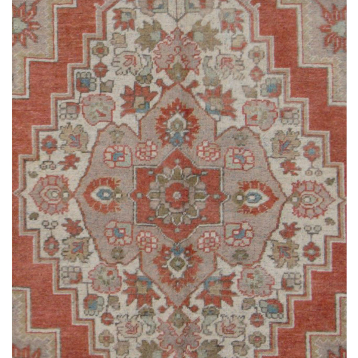Pacific Anatolian 43248 Rust Tan Transitional Hand Knotted Rug