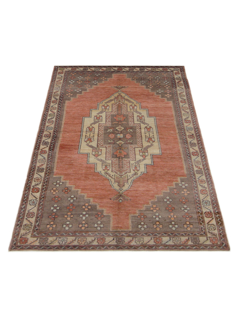 Pacific Anatolian 43249 Rust Brown Transitional Hand Knotted Rug