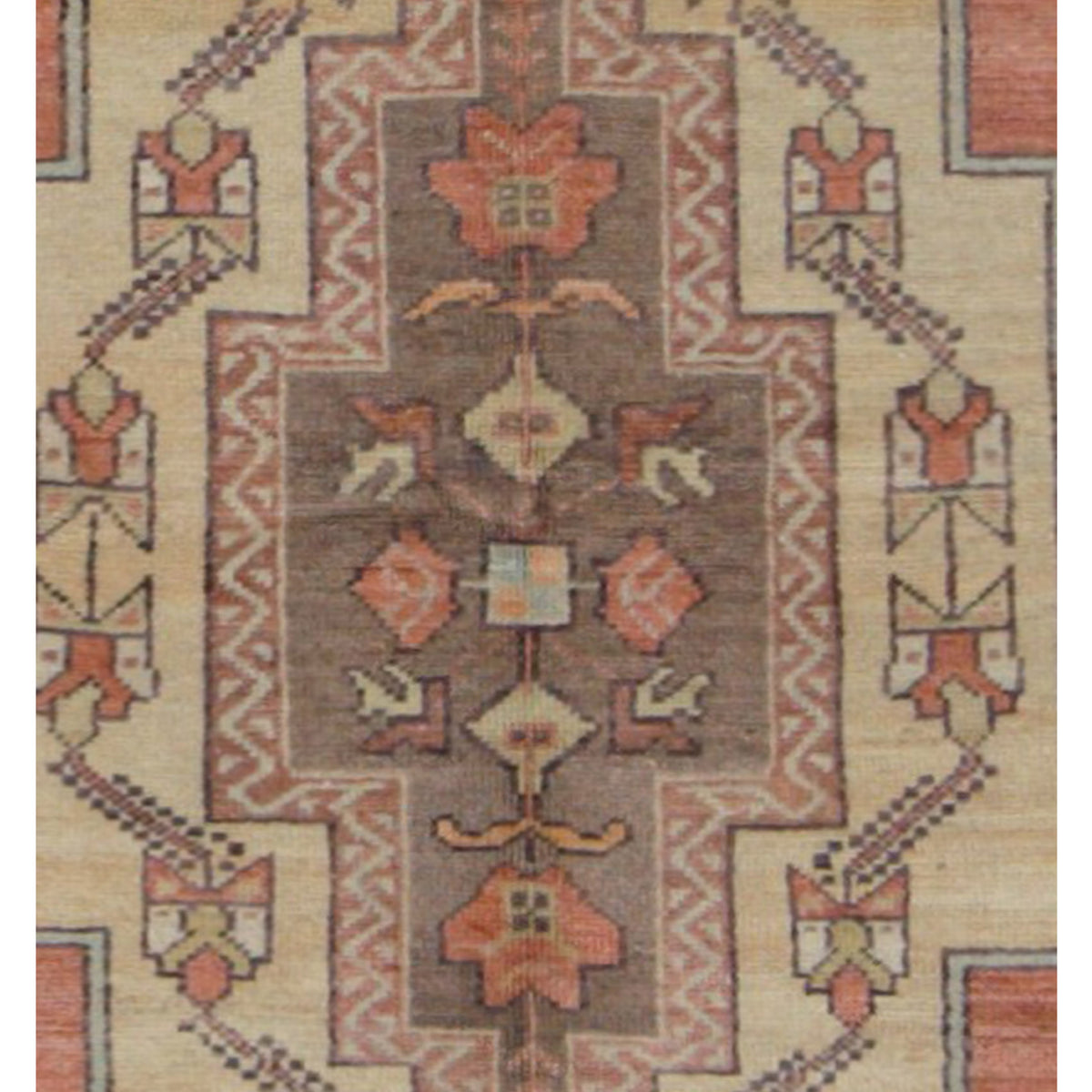 Pacific Anatolian 43249 Rust Brown Transitional Hand Knotted Rug