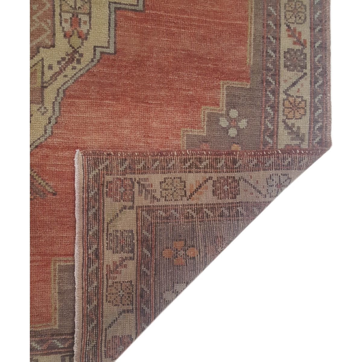 Pacific Anatolian 43249 Rust Brown Transitional Hand Knotted Rug