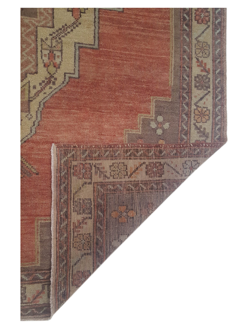 Pacific Anatolian 43249 Rust Brown Transitional Hand Knotted Rug
