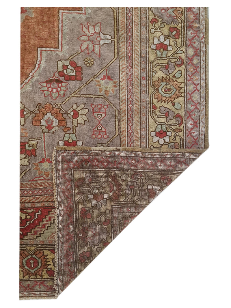 Pacific Anatolian 43253 Rust Teal Transitional Hand Knotted Rug