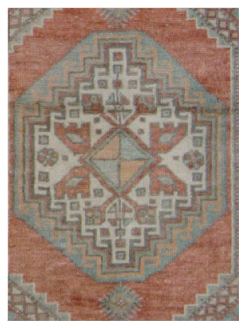 Pacific Anatolian 43255 Rust Blue Transitional Hand Knotted Rug