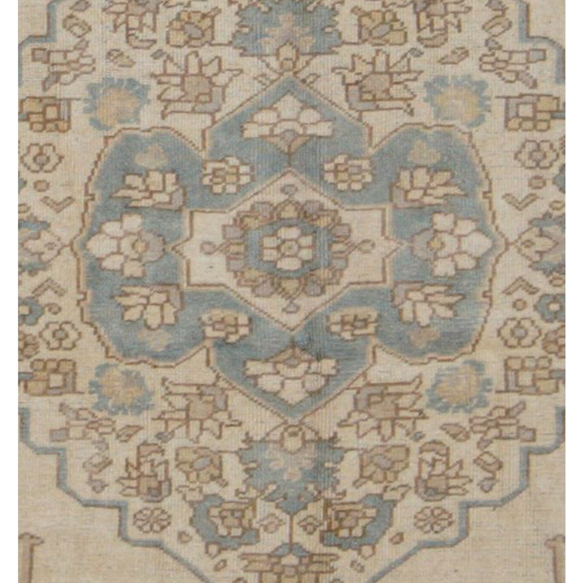 Pacific Anatolian 43258 Beige Green Transitional Hand Knotted Rug