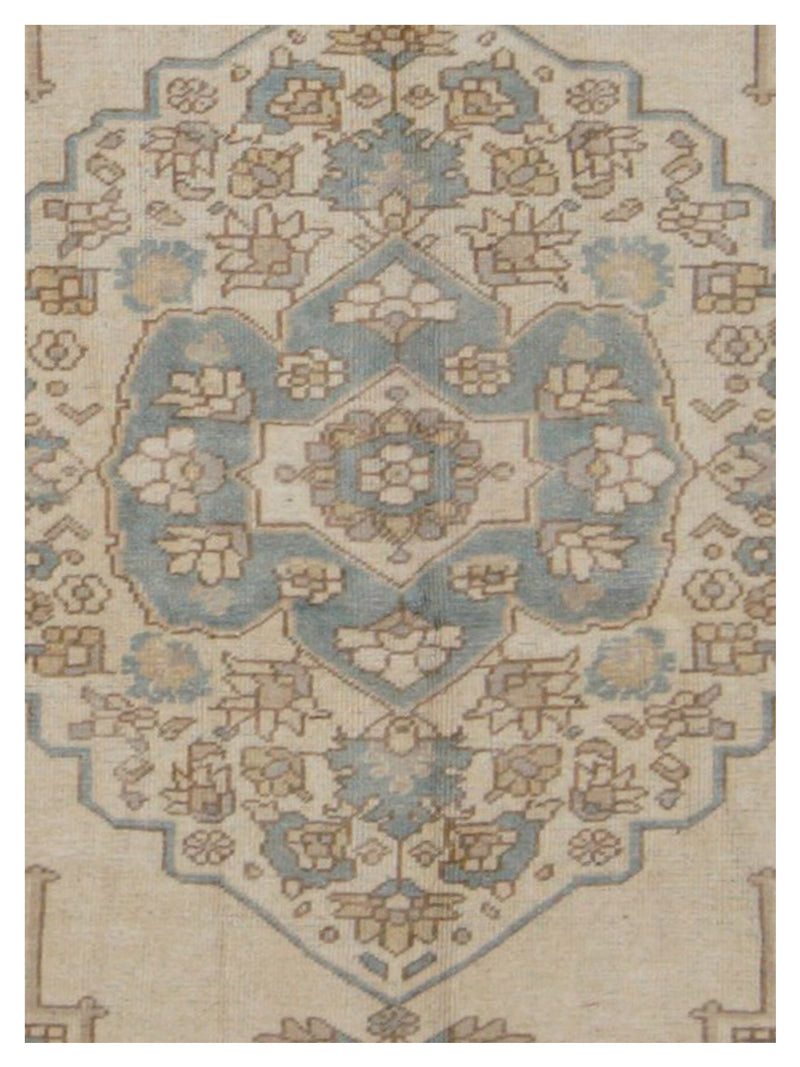 Pacific Anatolian 43258 Beige Green Transitional Hand Knotted Rug