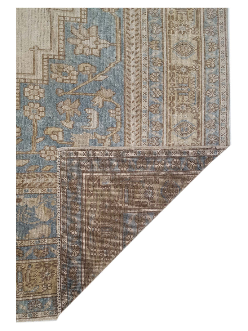 Pacific Anatolian 43258 Beige Green Transitional Hand Knotted Rug