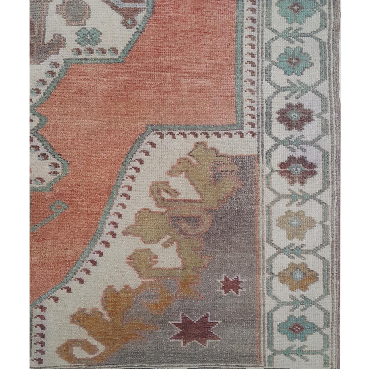 Pacific Anatolian 43261 Rust Ivory Transitional Hand Knotted Rug