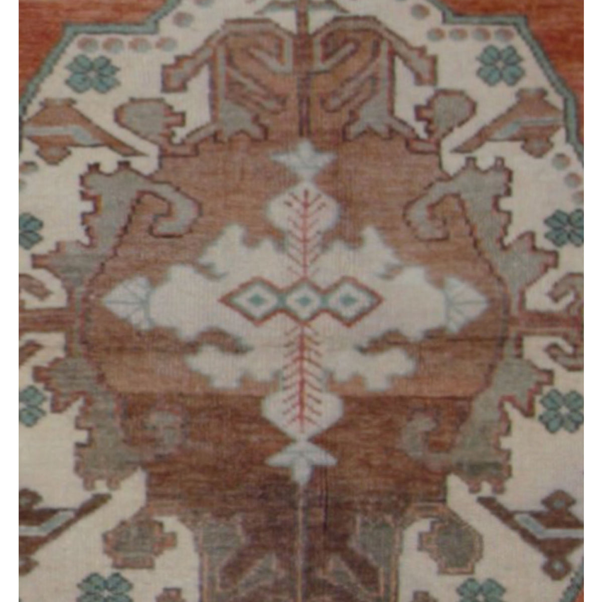 Pacific Anatolian 43261 Rust Ivory Transitional Hand Knotted Rug
