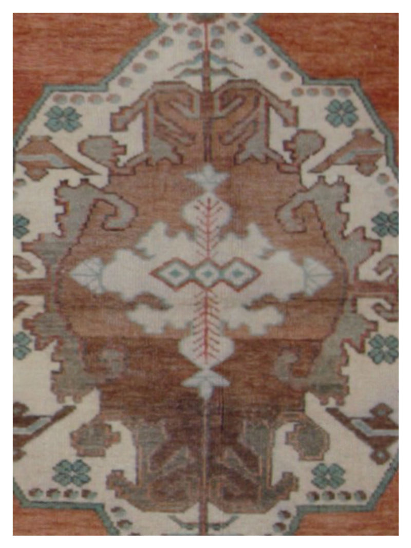 Pacific Anatolian 43261 Rust Ivory Transitional Hand Knotted Rug