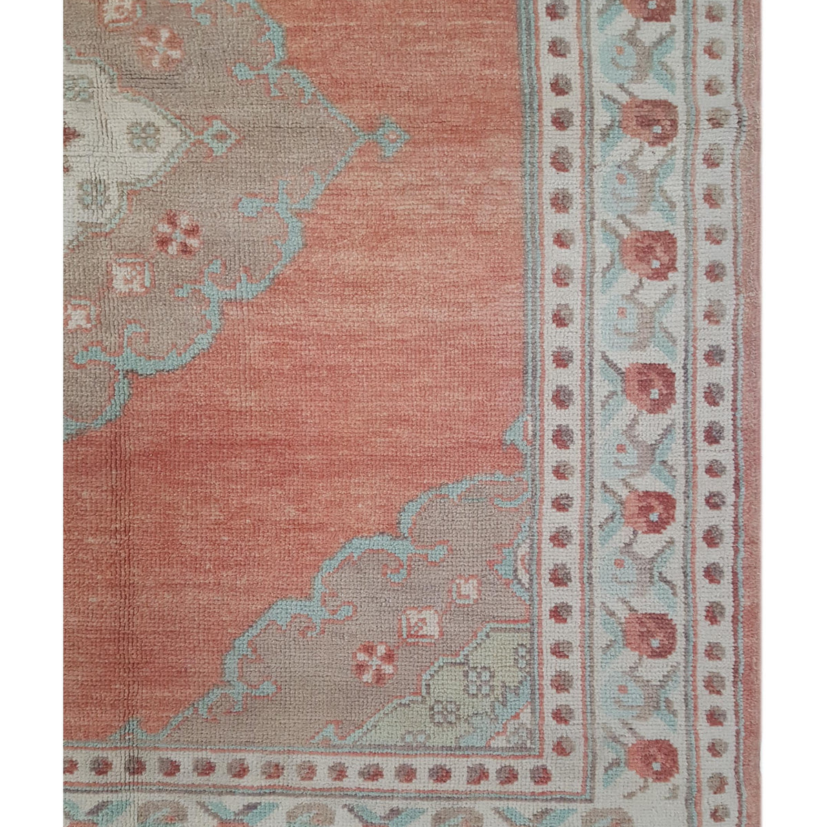 Pacific Anatolian 43264 Orange Ivory Transitional Hand Knotted Rug