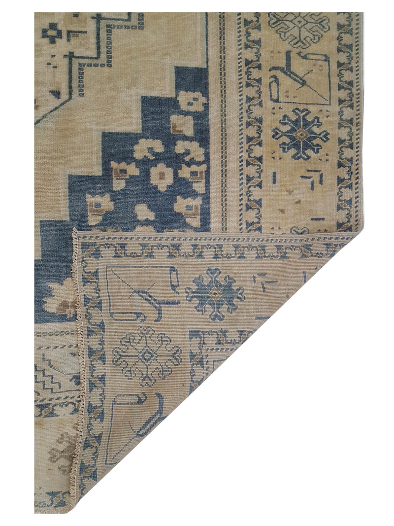Pacific Anatolian 43265 Sand Blue Transitional Hand Knotted Rug