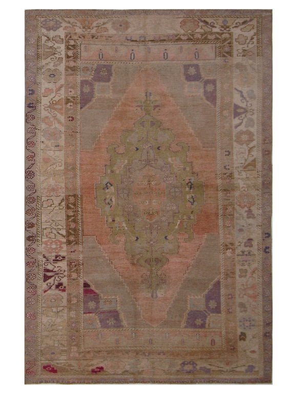 Pacific Antique Ushak  Coral Beige Transitional