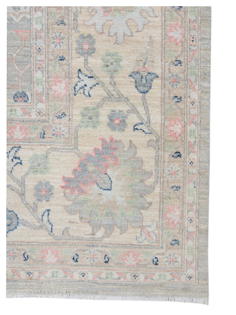 Pacific Ziegler Silk Route 43275 Grey Ivory Traditional Hand Knotted Rug