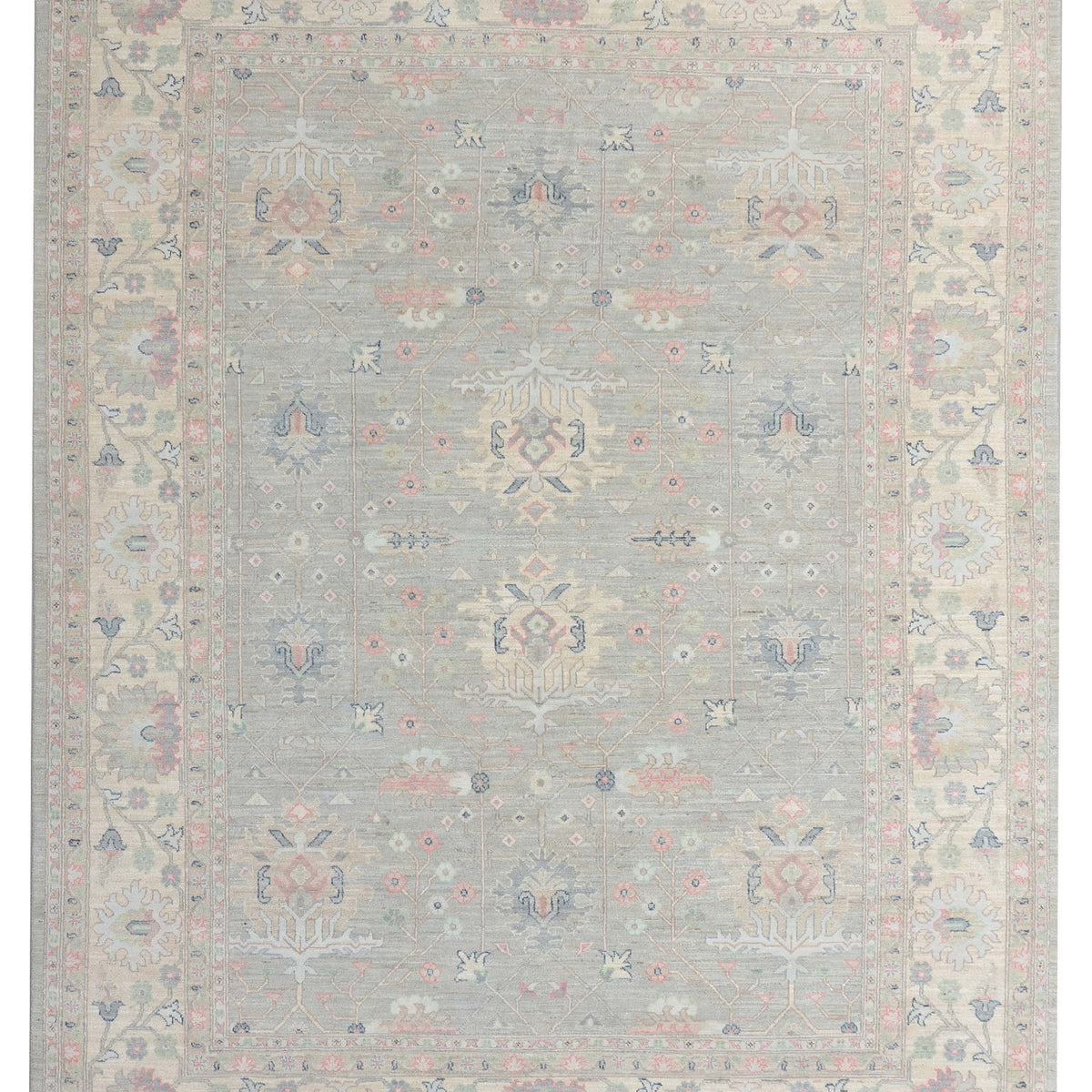 Pacific Ziegler Silk Route  Grey Ivory Traditional