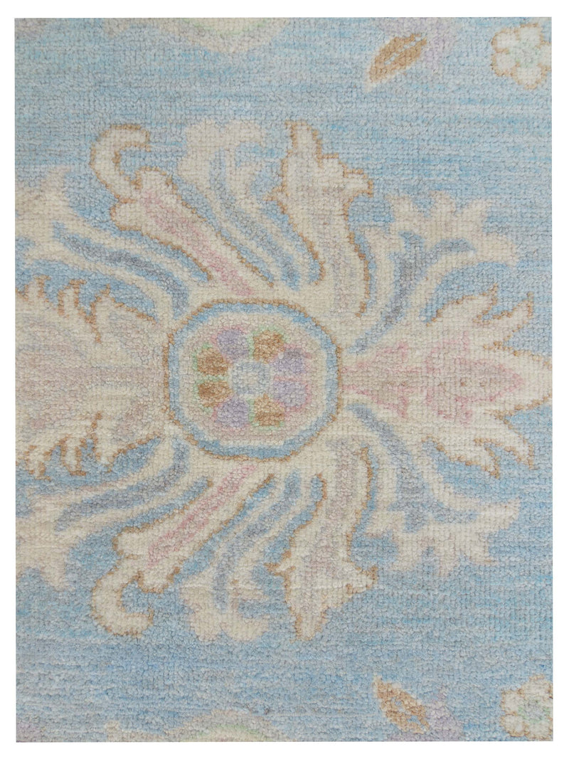 Pacific Ziegler 43276 Lt.Blue Ivory Traditional Hand Knotted Rug