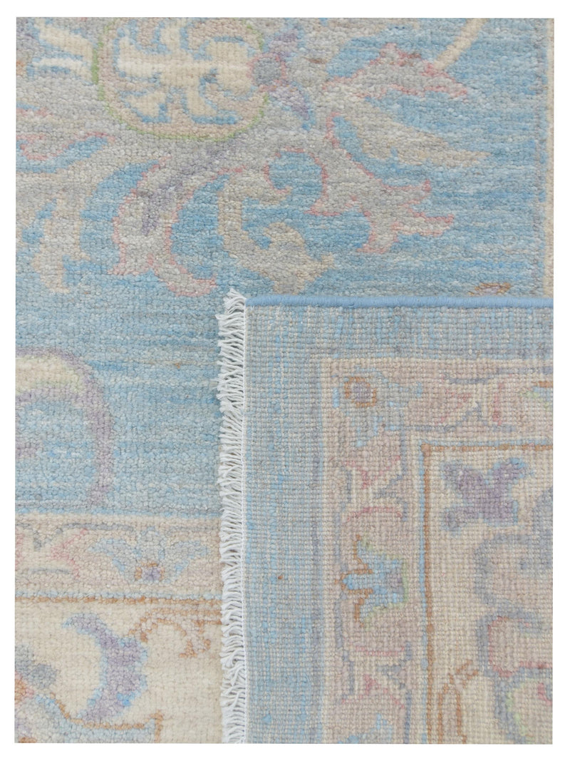 Pacific Ziegler 43276 Lt.Blue Ivory Traditional Hand Knotted Rug