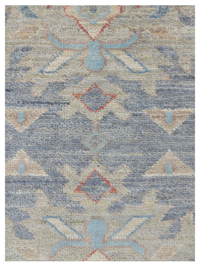 Pacific Ziegler Silk Route 43279 D.Grey Grey Traditional Hand Knotted Rug