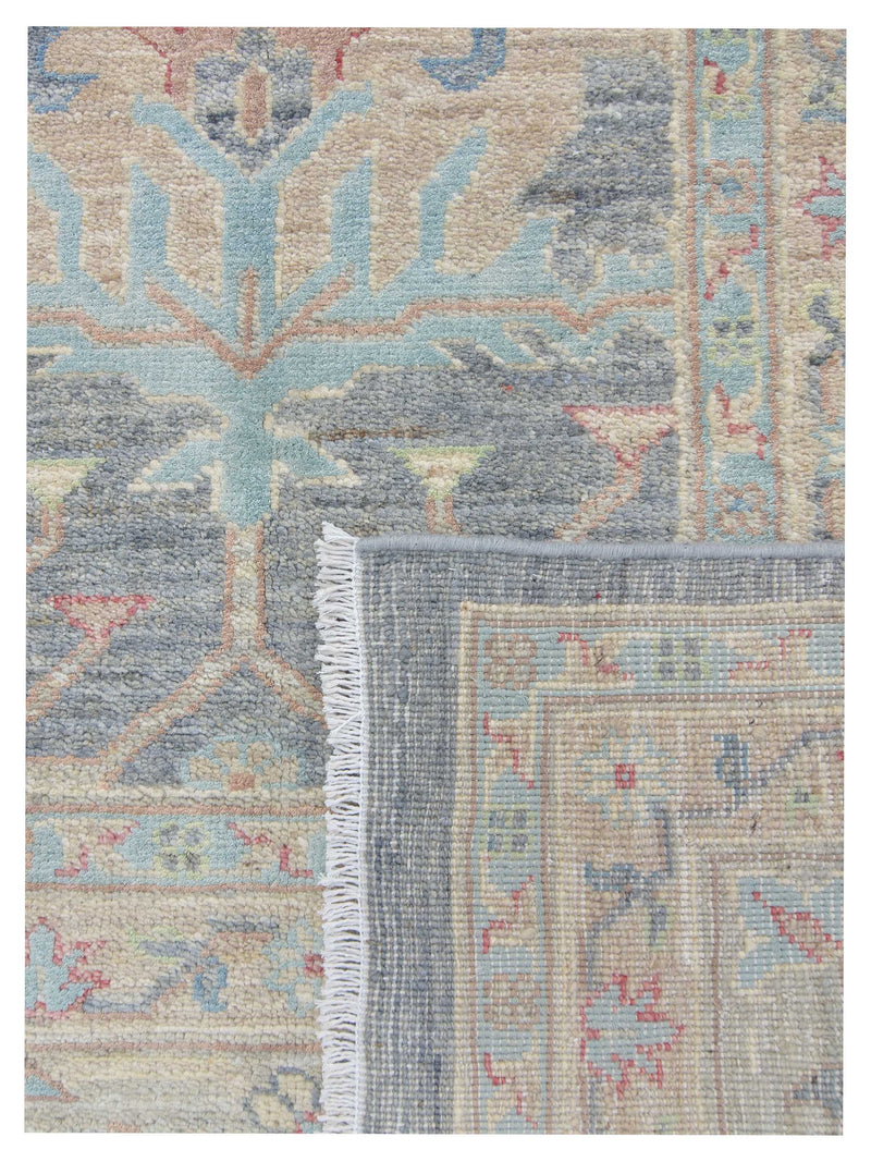 Pacific Ziegler Silk Route 43279 D.Grey Grey Traditional Hand Knotted Rug