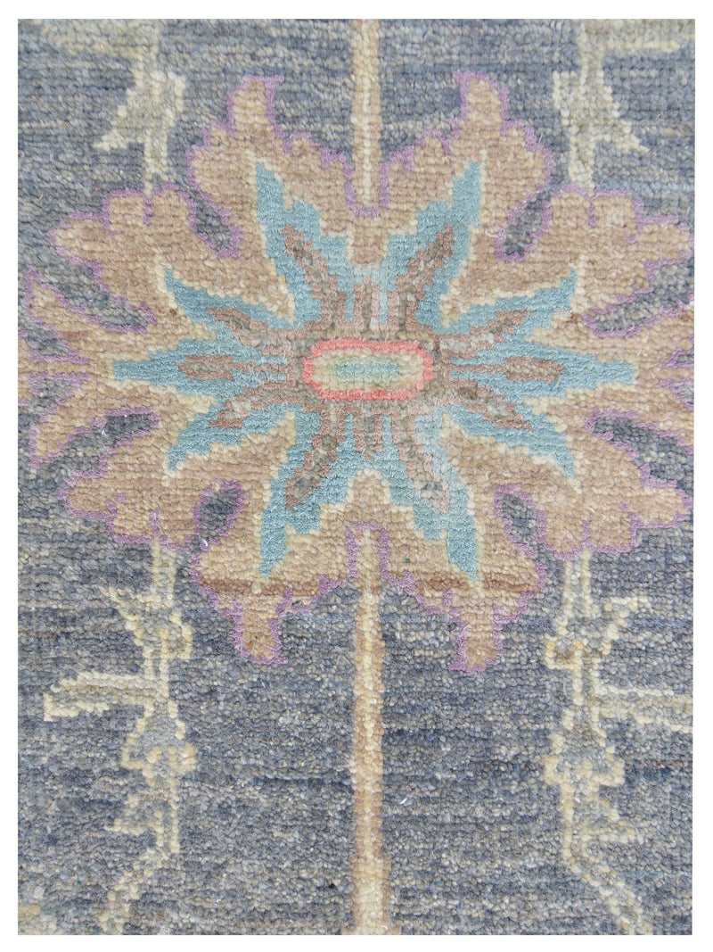 Pacific Ziegler Silk Route 43284 D.Grey Ivory Traditional Hand Knotted Rug