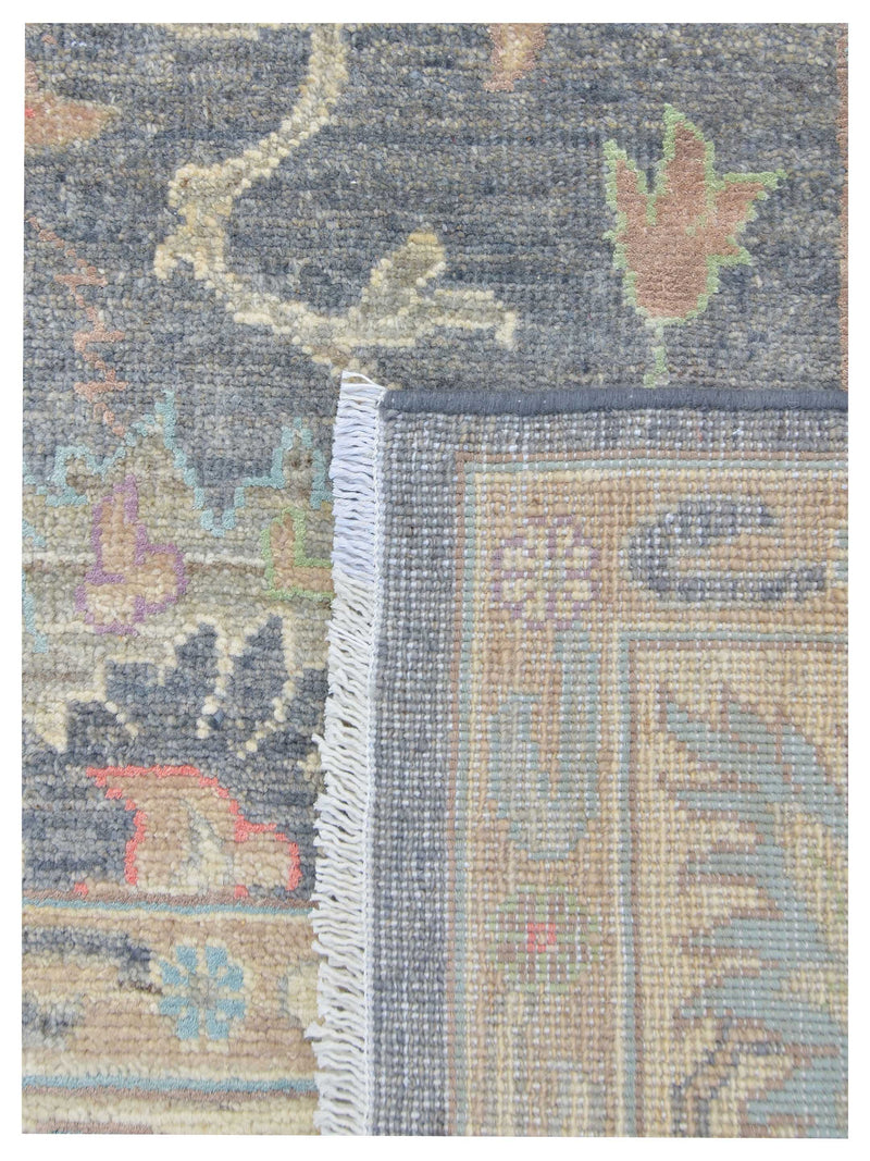 Pacific Ziegler Silk Route 43284 D.Grey Ivory Traditional Hand Knotted Rug