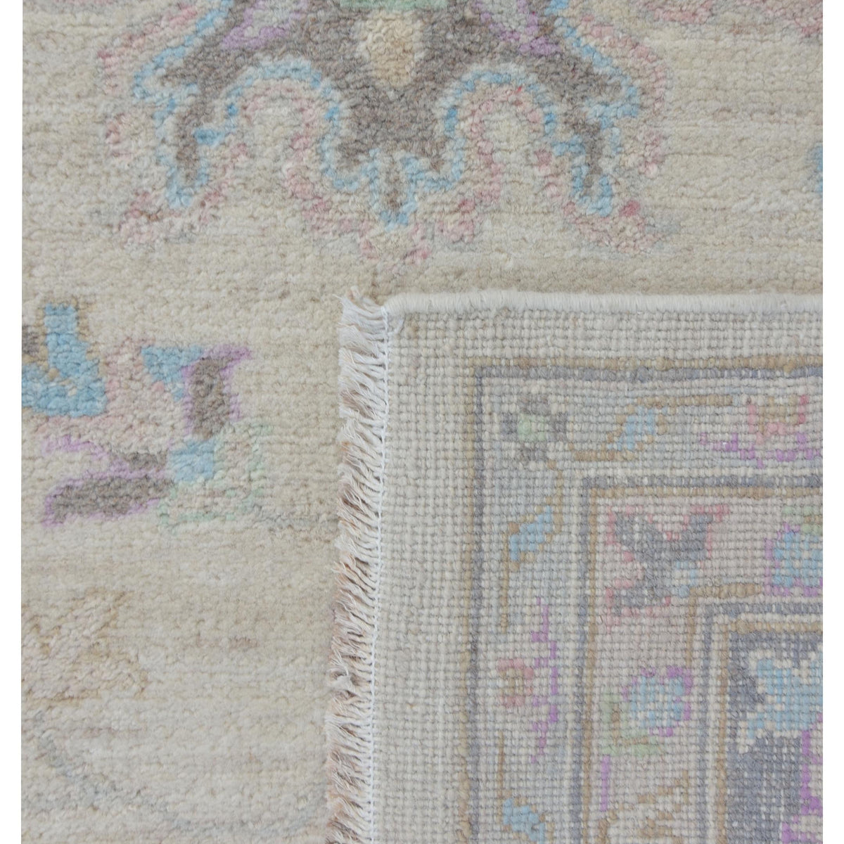 Pacific Ziegler 43286 Ivory Brown Traditional Hand Knotted Rug