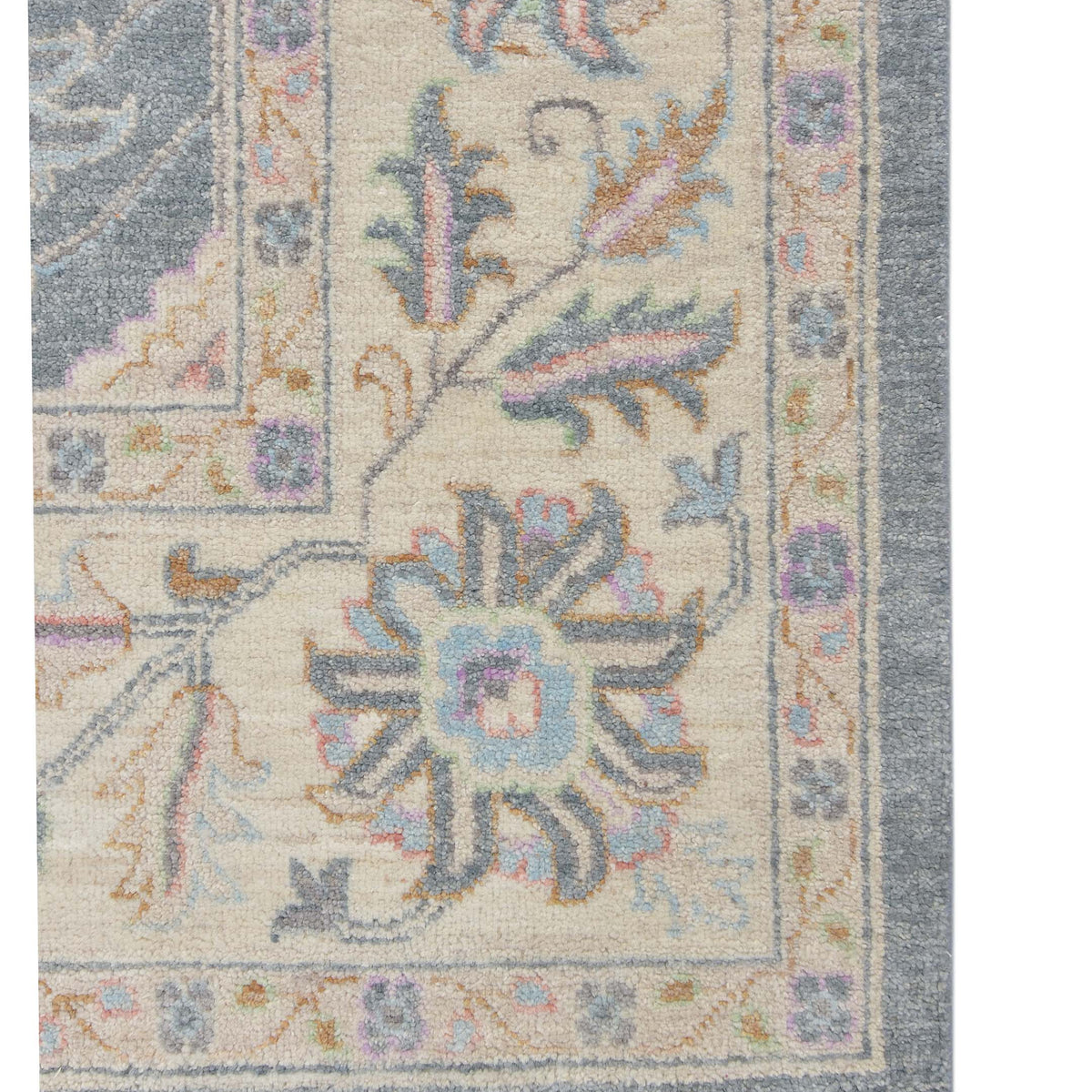 Pacific Ziegler 43287 Grey Ivory Traditional Hand Knotted Rug