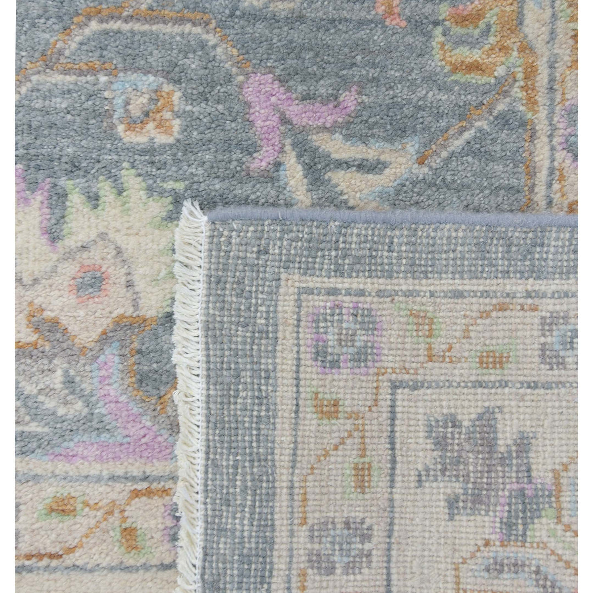 Pacific Ziegler 43287 Grey Ivory Traditional Hand Knotted Rug