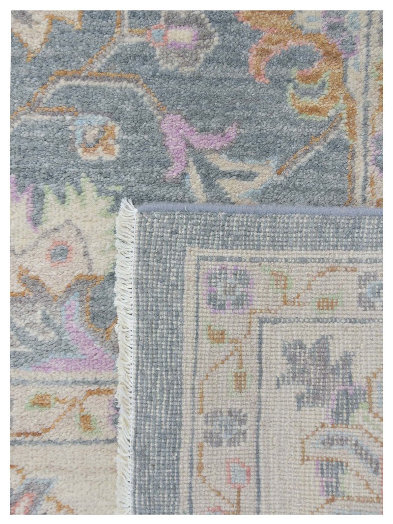 Pacific Ziegler 43287 Grey Ivory Traditional Hand Knotted Rug