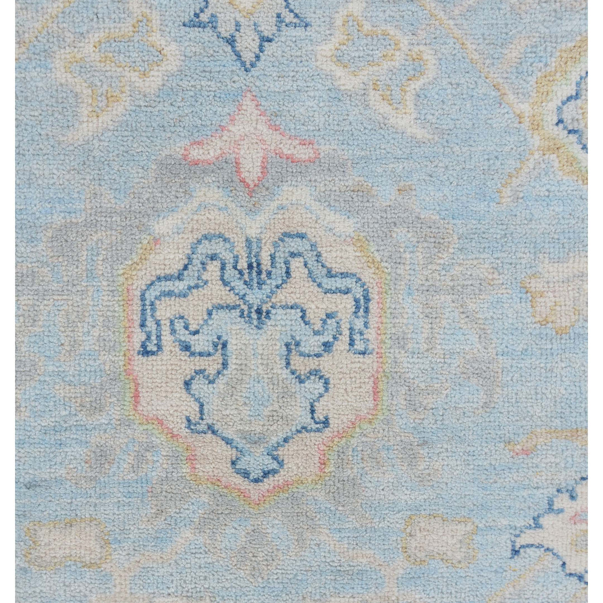 Pacific Ziegler 43288 Lt.Blue Ivory Traditional Hand Knotted Rug