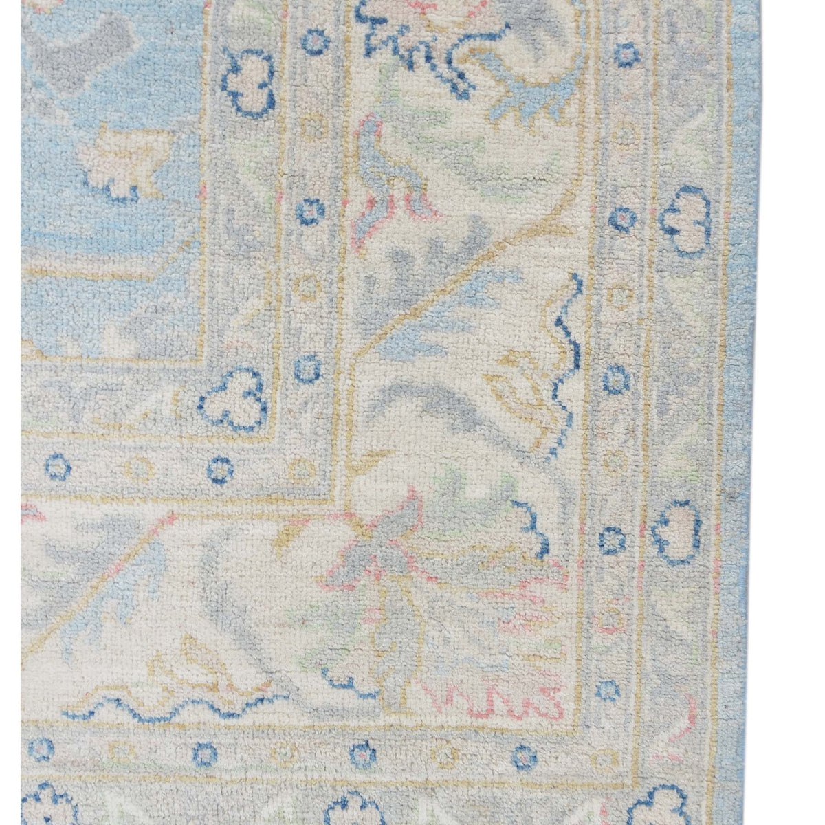 Pacific Ziegler 43288 Lt.Blue Ivory Traditional Hand Knotted Rug