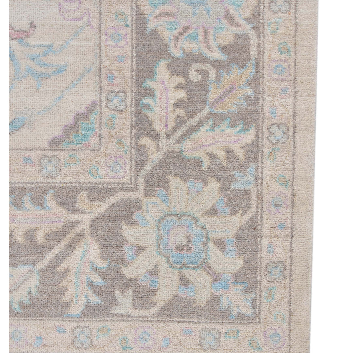Pacific Ziegler 43289 Ivory Brown Traditional Hand Knotted Rug