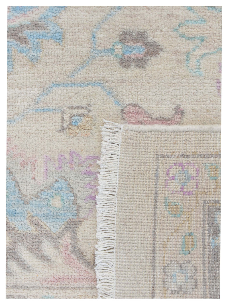 Pacific Ziegler 43289 Ivory Brown Traditional Hand Knotted Rug