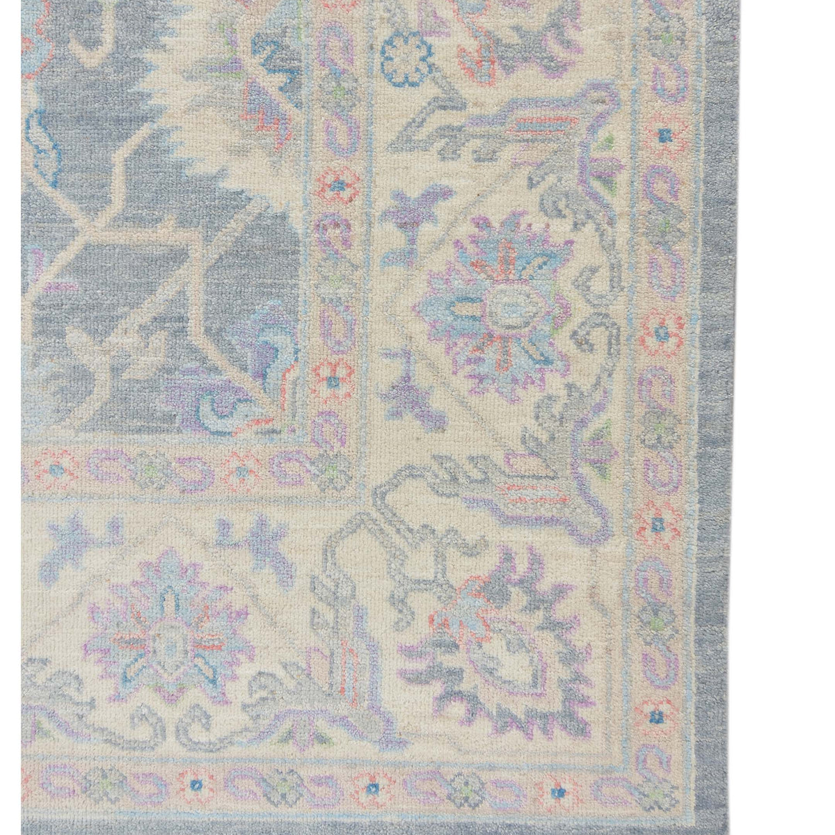 Pacific Ziegler 43292 Grey Ivory Traditional Hand Knotted Rug