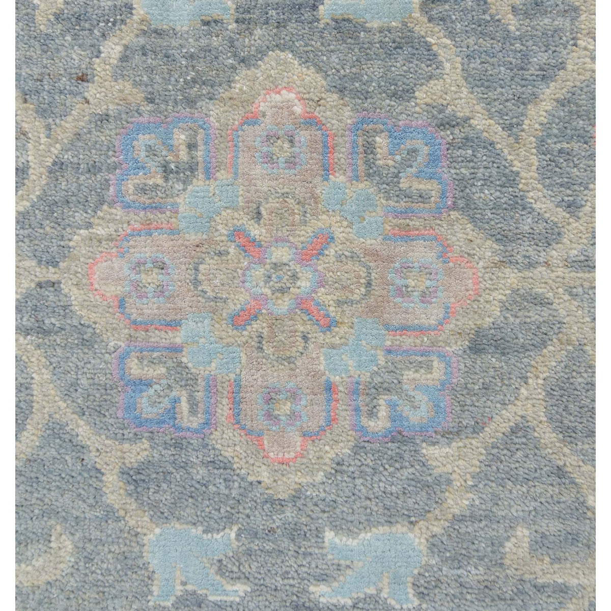 Pacific Ziegler Silk Route 43293 Grey Ivory Traditional Hand Knotted Rug