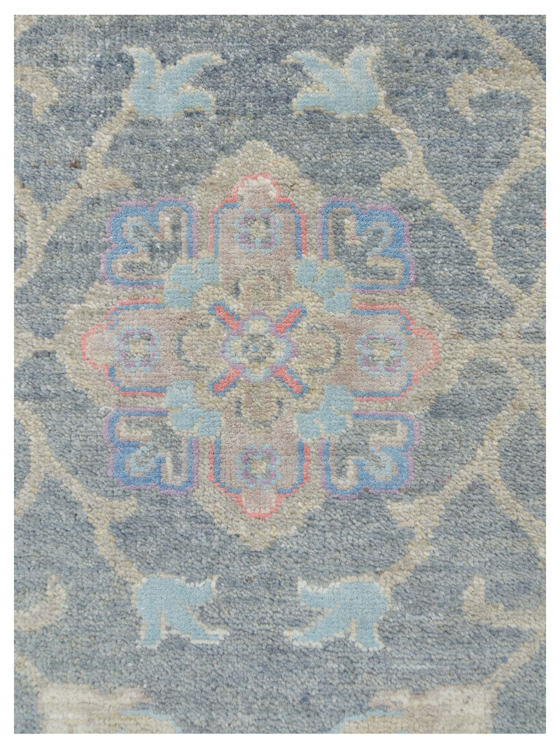 Pacific Ziegler Silk Route 43293 Grey Ivory Traditional Hand Knotted Rug