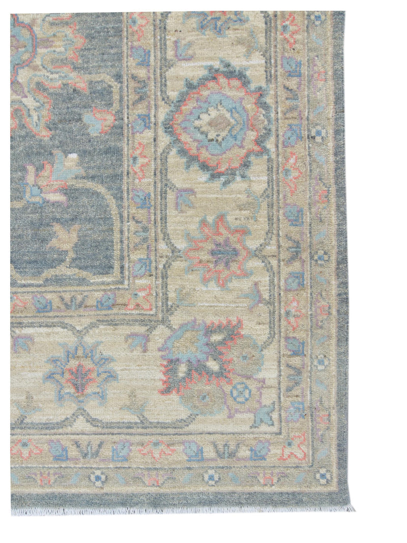 Pacific Ziegler Silk Route 43293 Grey Ivory Traditional Hand Knotted Rug