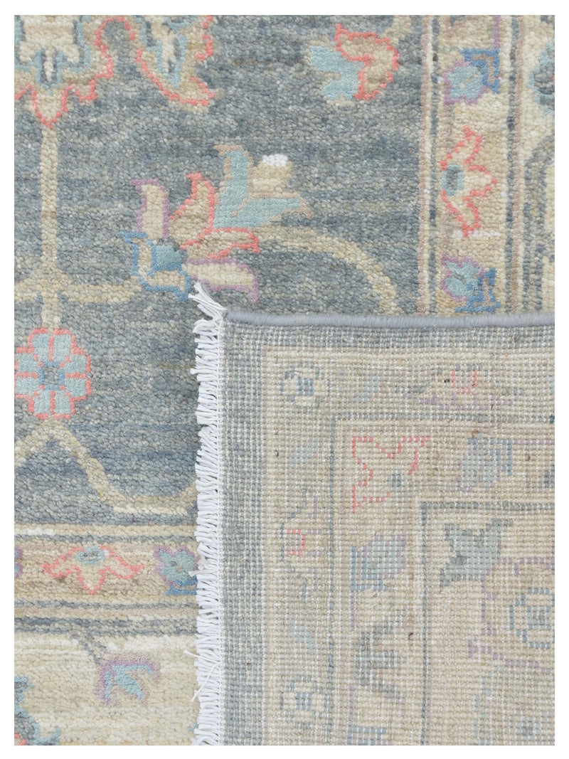 Pacific Ziegler Silk Route 43293 Grey Ivory Traditional Hand Knotted Rug