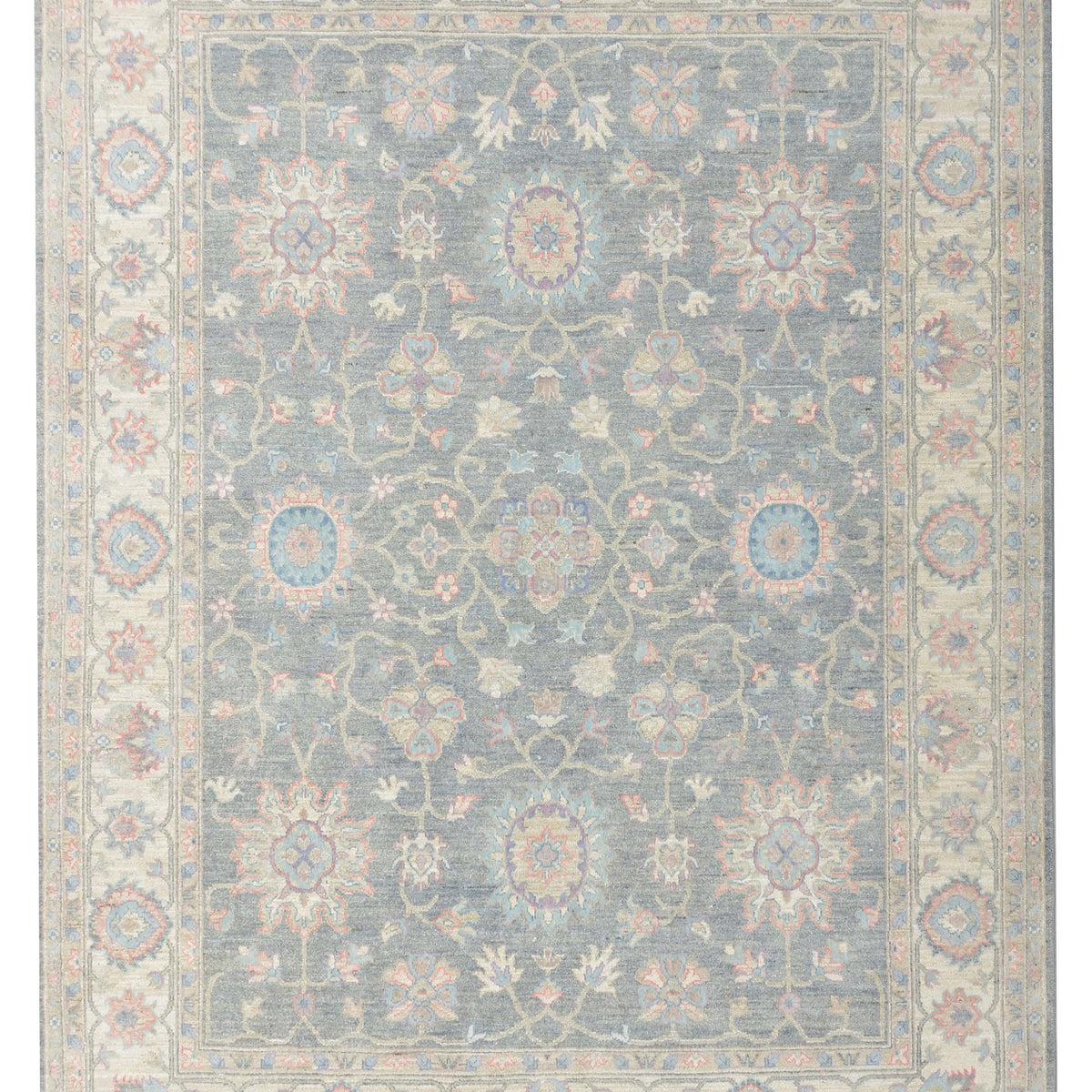 Pacific Ziegler Silk Route  Grey Ivory Traditional