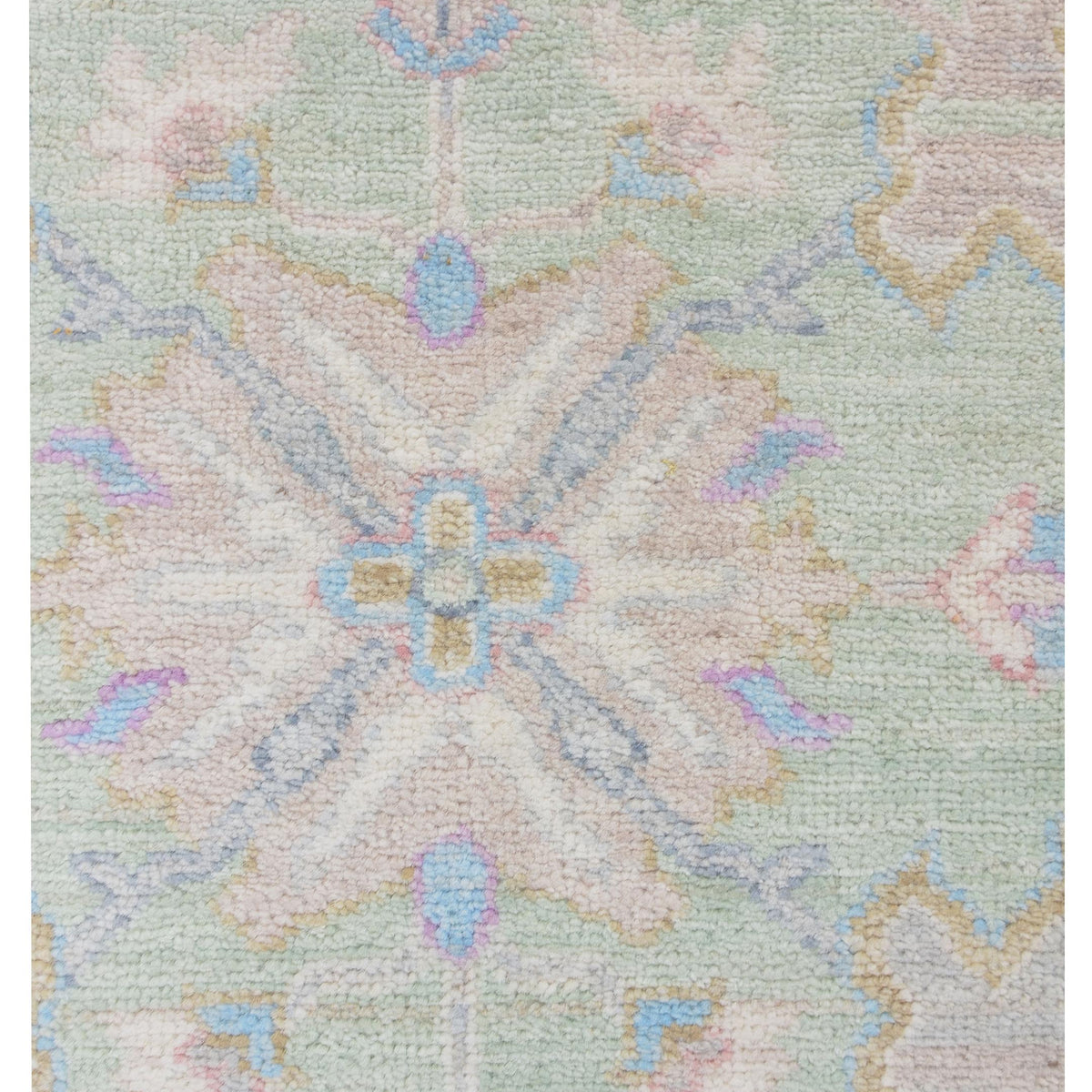 Pacific Ziegler 43296 Lt.Green Ivory Traditional Hand Knotted Rug