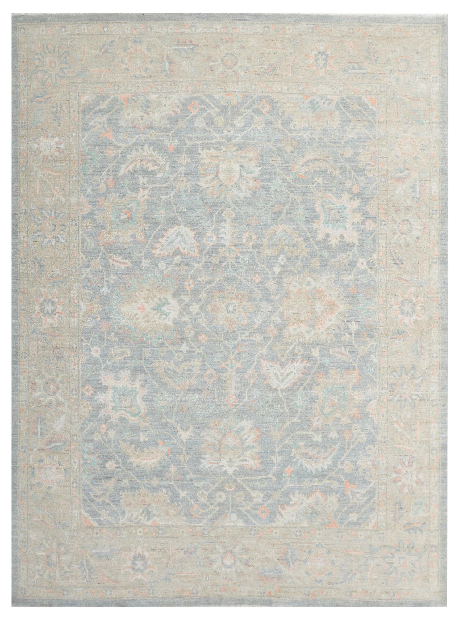 Pacific Ziegler Silk Route  Grey Grey Traditional
