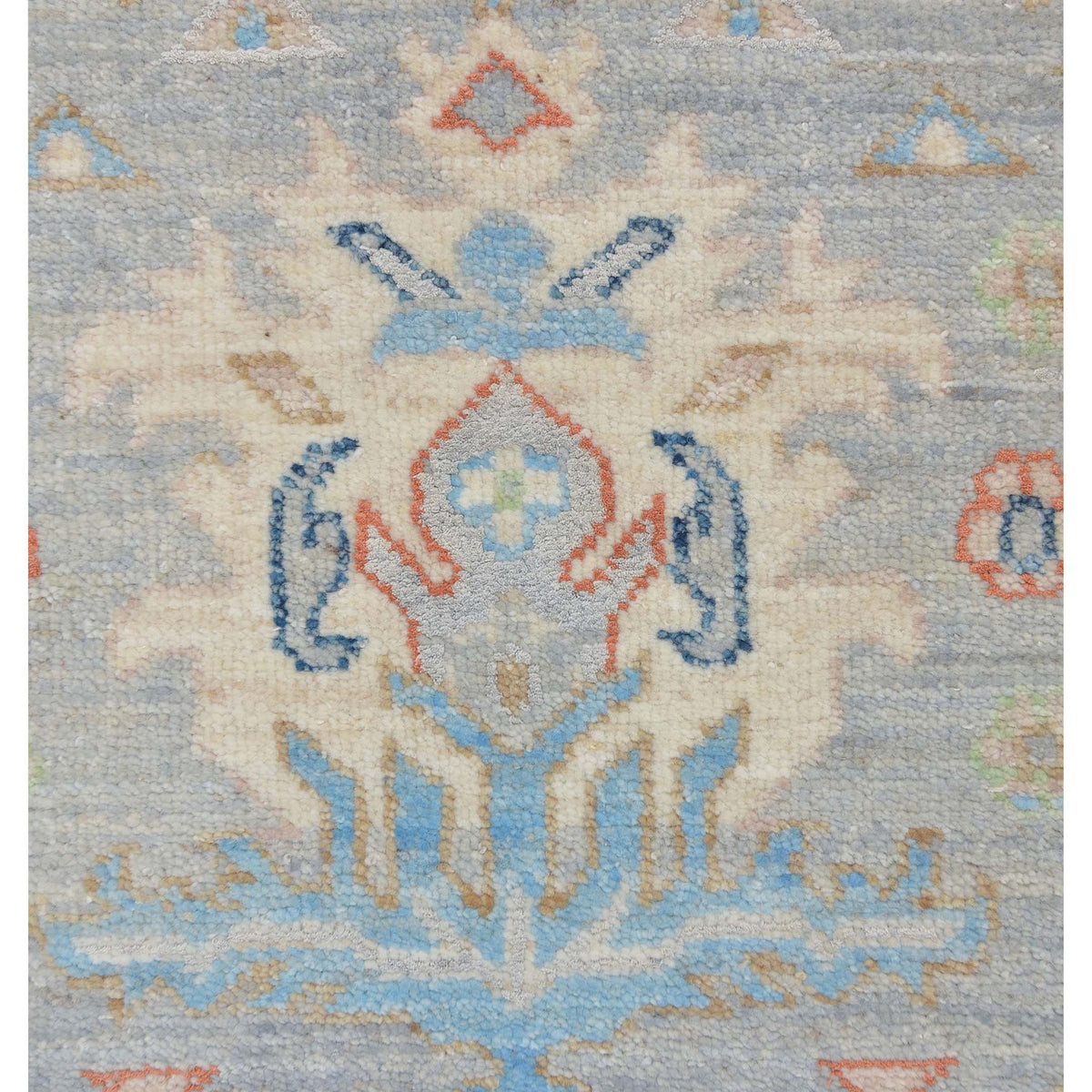 Pacific Ziegler Silk Route 43298 Grey Ivory Traditional Hand Knotted Rug