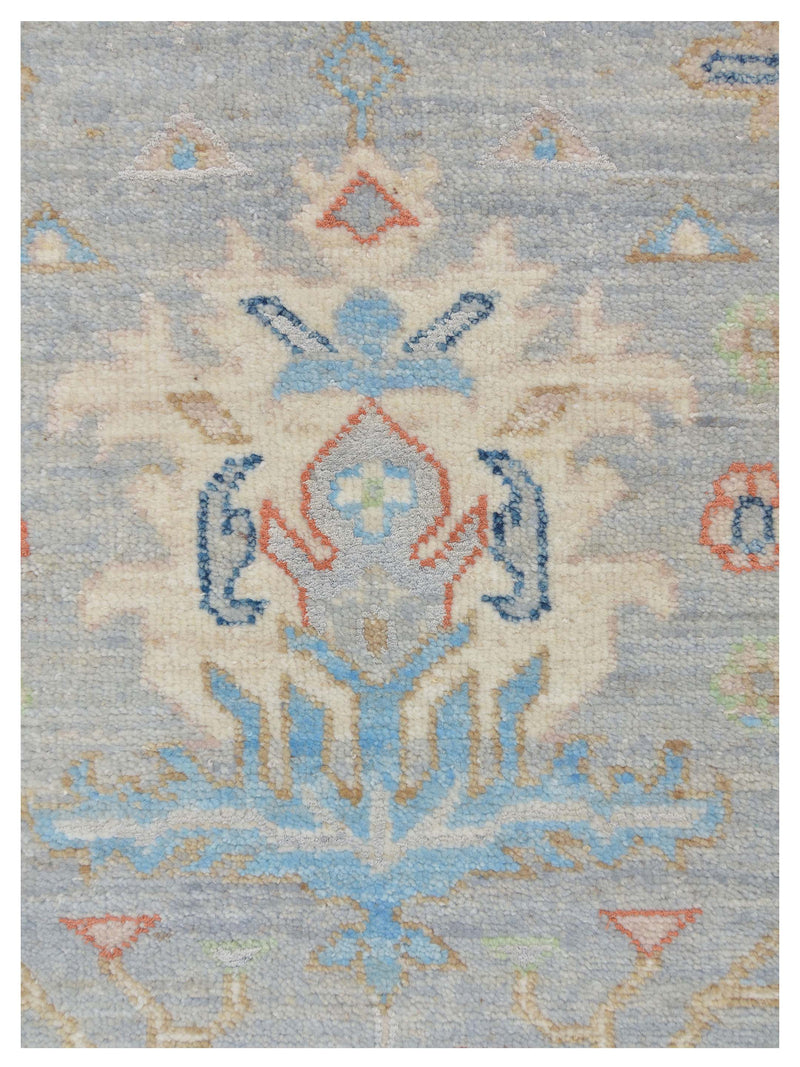 Pacific Ziegler Silk Route 43298 Grey Ivory Traditional Hand Knotted Rug