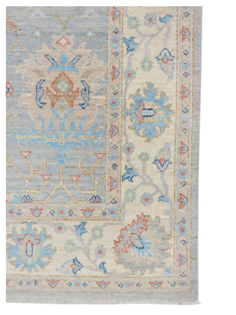 Pacific Ziegler Silk Route 43298 Grey Ivory Traditional Hand Knotted Rug