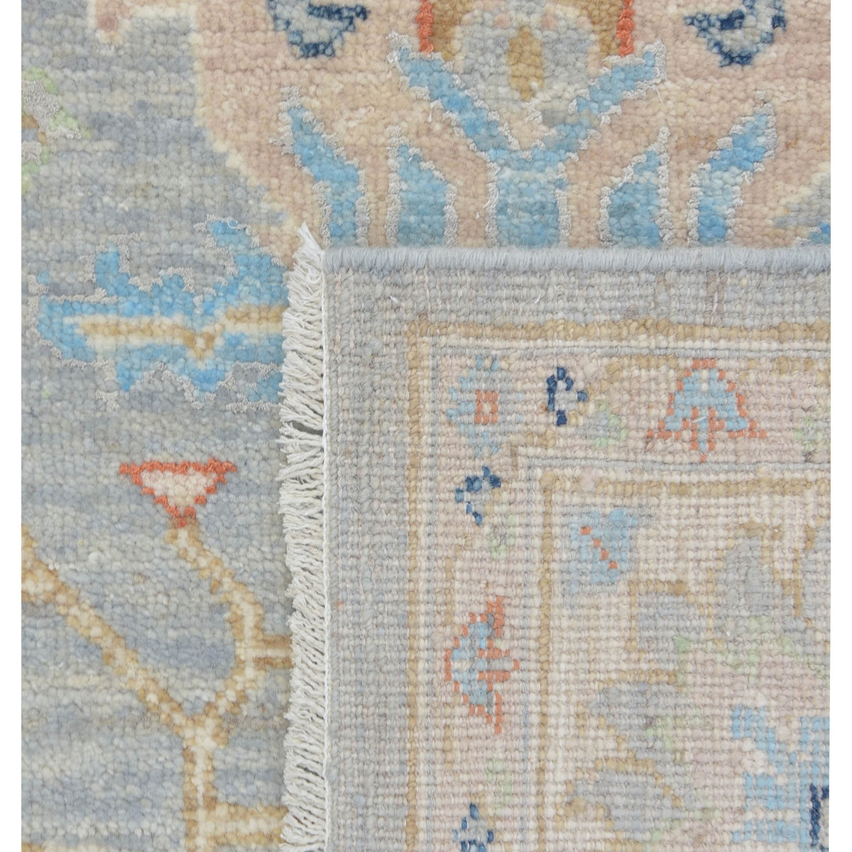 Pacific Ziegler Silk Route 43298 Grey Ivory Traditional Hand Knotted Rug