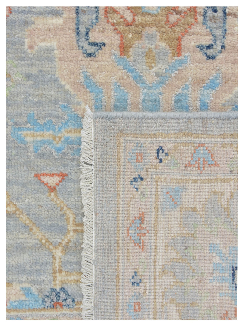 Pacific Ziegler Silk Route 43298 Grey Ivory Traditional Hand Knotted Rug