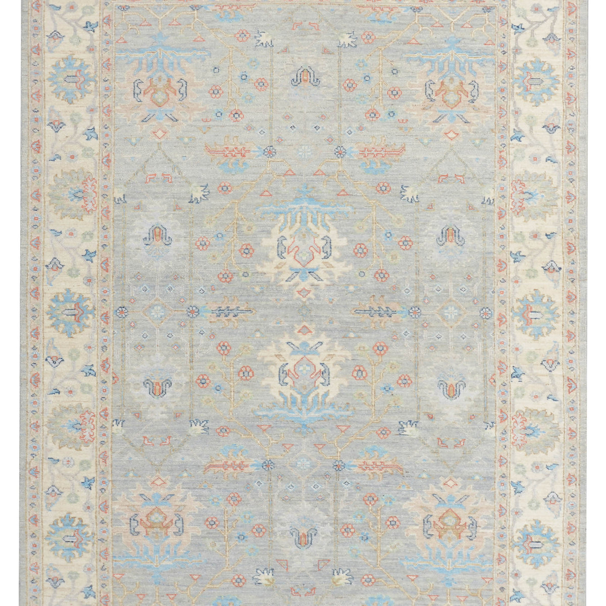 Pacific Ziegler Silk Route  Grey Ivory Traditional