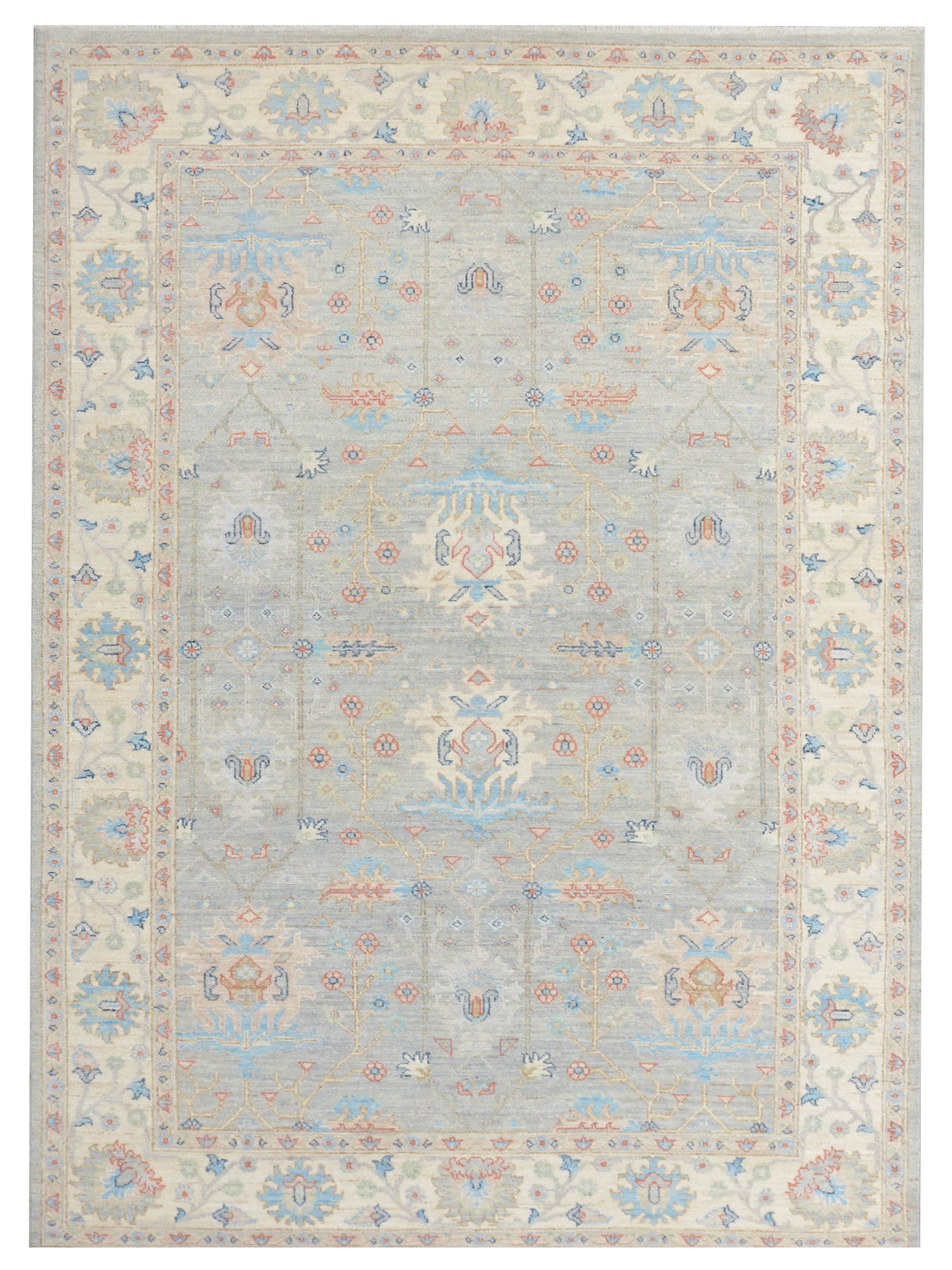 Pacific Ziegler Silk Route  Grey Ivory Traditional