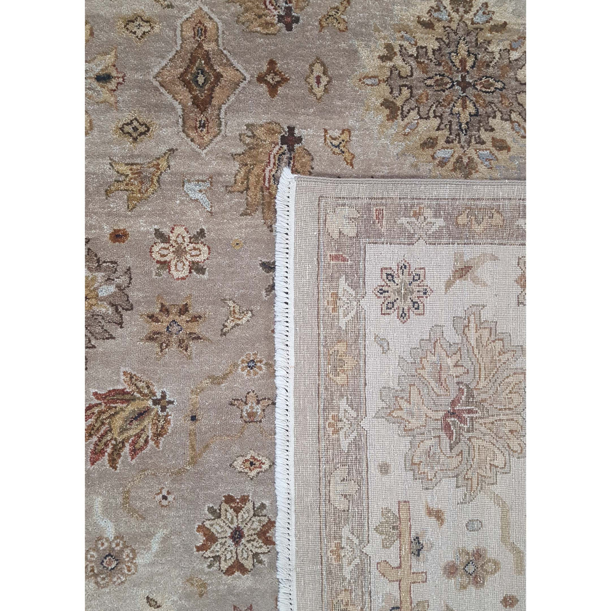 Pacific Maharaja 43302 Beige Ivory Transitional Hand Knotted Rug