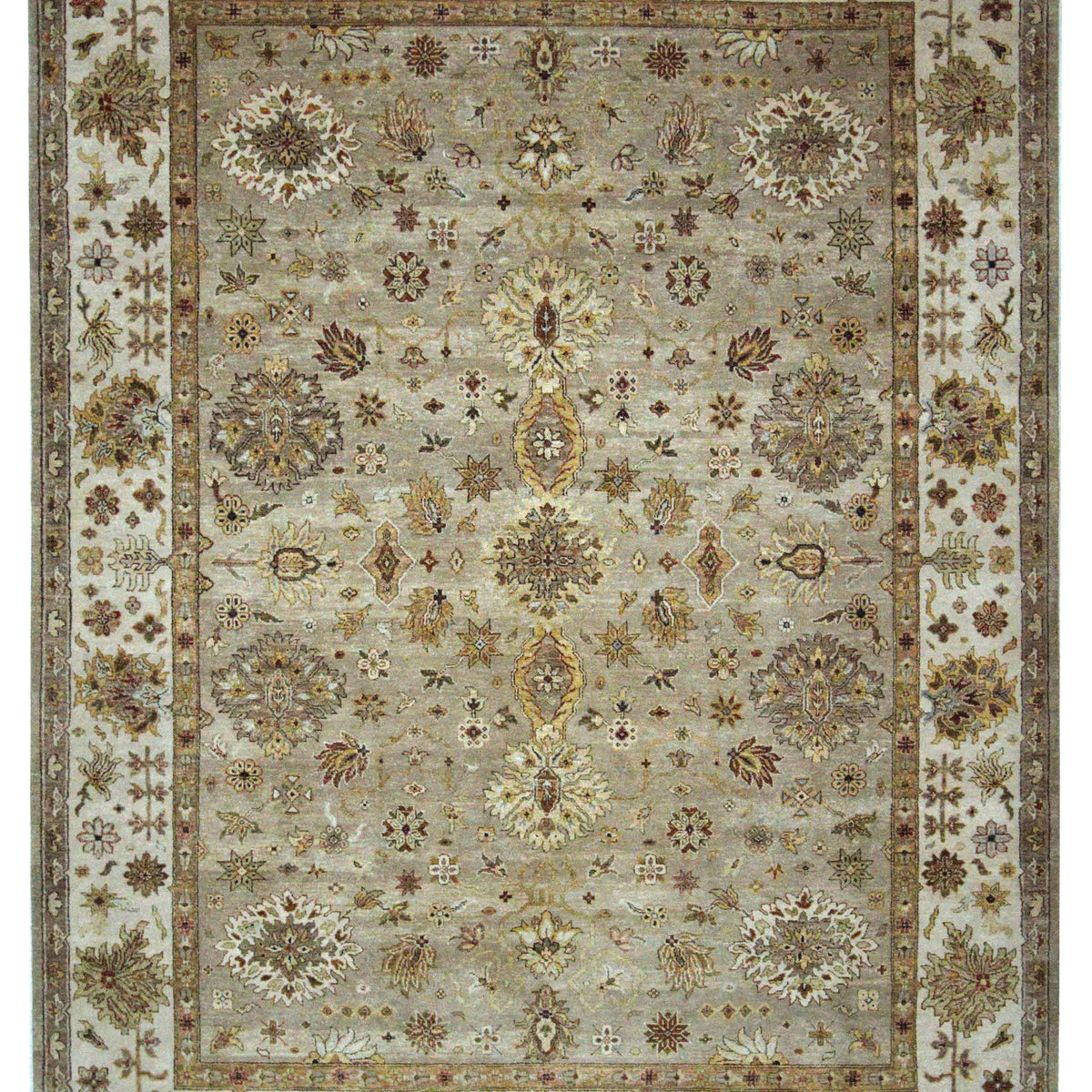 Pacific Maharaja 43302 Beige Ivory Transitional Hand Knotted Rug