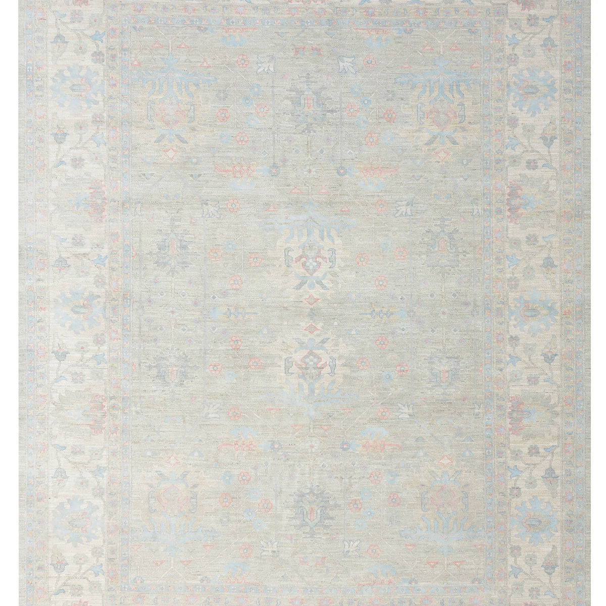 Pacific Ziegler Silk Route  Grey Ivory Traditional